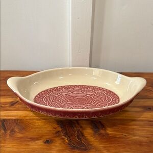 Longaberger American Craft Originals Oval Baker - Paprika